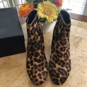 Ladies INC Leopard Booties from Macy’s. 7 1/2 M